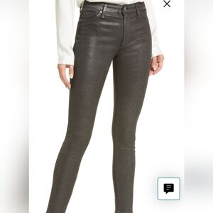 The Charlie Coated High Waist Ankle Skinny Jeans